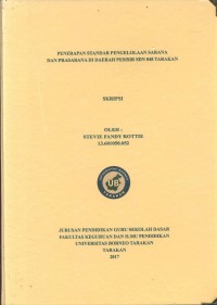 Penerapan Standar Pengelolaan Sarana Dan Prasarana Di Daerah Pesisir SDN 048 Tarakan