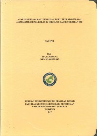 Analisis Kelayakan Penyajian Buku Teks Ayo Belajar Matematika Siswa Kelas IV Sekolah Dasar Terbitan BSE