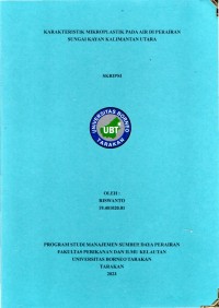 Karakteristik Mikroplastik Pada Air Di Perairan Sungai Kayan Kalimantan Utara