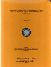 Analisis Pengendalian Persediaan Bahan Bakar Minyak Jenis Pertalite Pada SPBB PT. Sebatik Sidenreng