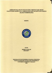 Afiksasi Dalam Nyanyian Suku Tidung Pada Buku Paguntaka Karya Eva Apriani Dan Siti Sulistyani Pamuji (Kajian Morfologi)