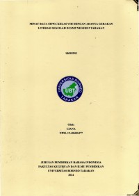 Minat Baca Siswa Kelas VIII Dengan Adanya Gerakan Literasi Sekolah Di SMP Negeri 5 Tarakan