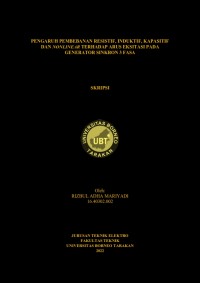 Pengaruh Pembebanan Resistif, Induktif, Kapasitif Dan Nonlinear Terhadap Arus Eksitasi Pada Generator Sinkron 3 Fasa