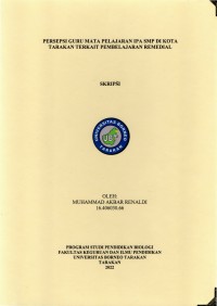 Persepsi Guru Mata Pelajaran IPA SMP Di Kota Tarakan Terkait Pembelajaran Remedial