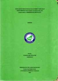Pengaruh Umur Pindah Tanam Bibit Terhadap Pertumbuhan Dan Hasil Tanaman Selada (Latuca sativa l.) Hidroponik Sistem NFT