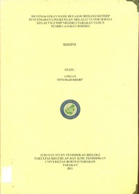 Meningkatkan Hasil Belajar Biologi Konsep Pencemaran Lingkungan Melalui Tutor Sebaya  Kelas VII-3 SMP Negeri 3 Tarakan Tahun Pembelajaran 2010/2011
