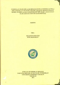 Perbedaan Hasil Belajar Biologi Dengan Berbagai Pola Sidik Jari Kelas VII Di MTs Negeri Tarakan Menggunakan Model Pembelajaran Kooperatif Tipe Make A Match Dan Team Assisted Individualization (TAI)