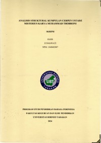 Analisis Struktural Kumpulan Cerpen Ustadz Misterius Karya Muhammad Thobroni