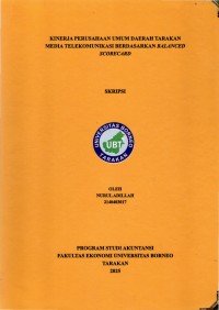 Kinerja Perusahaan Umum Daerah Tarakan Media Telekomunikasi Berdasarkan Balanced Scorecard