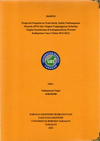 Pengaruh Pengeluaran Pemerintah, Indeks Pembangunan Manusia (IPM) Dan Tingkat Pengangguran Terhadap Tingkat Kemiskinan Di Kabupaten/Kota Provinsi Kalimantan Utara (Tahun 2014-2021)