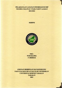 Pelaksanan Layanan Informasi Di SMP Negeri 4 Malinau Utara Tahun Ajaran 2021/2022