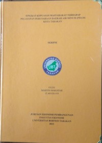 Tingkat Kepuasan Masyarakat Terhadap Pelayanan Perusahaan Daerah Air Minum (PDAM) Kota Tarakan