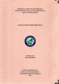 Penerapan Story Telling Terhadap Penurunan Kecemasan Anak Prasekolah Dengan Hospitalisasi