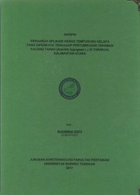 Pengaruh Aplikasi Arang Tempurung Kelapa Yang Diperkaya Terhadap Pertumbuhan Tanaman Kacang Tanah (Arachis hypogeae L.) Di Tarakan, Kalimantan Utara