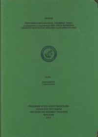 Pertumbuhan Dan Hasil Tanaman Tomat (Lycopersicon esculentum Mill.) Pada Berbagai Konsentrasi Pupuk Organik Cair Urin Kelinci