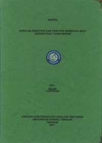 Korelasi Genotipik Dan Fenotipik Beberapa Sifat Jagung Pada Tanah Masam