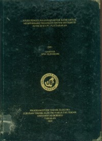 Studi Penggunaan Kapasitor Bank Untuk Memperbaiki Tegangan Sistem Distribusi  SUTM 20 Kv PT. PLN Tarakan