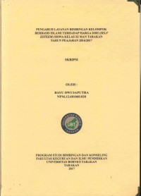 Pengaruh Layanan Bimbingan Kelompok Berbasis Islami Terhadap Harga Diri (Self Esteem) Siswa Kelas XI MAN Tarakan Tahun Pelajaran 2016/2017