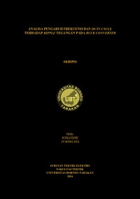 Analisa Pengaruh Frekuensi Dan Duty Cycle Terhadap Ripple Tegangan Pada  Buck Converter
