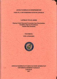 Asuhan Kebidanan Komprehensif Pada Ny. N Di Puskesmas Gunung Lingkas