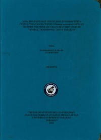 Analisis Penyakit White Spot Syndrom Virus (WSSV) Pada Udang Windu (Penaeus monodon) Dengan Metode Polymerase Chain Reaction (PCR) Di Tambak Tradisional Kota Tarakan