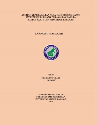 Asuhan Keperawatan Pada Ny. E Dengan Kasus Hipertensi Di Ruang Perawatan Dahlia Rumah Sakit Umum Daerah Tarakan