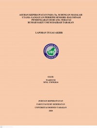 Asuhan Keperawatan Pada Tn. M Dengan Masalah Utama Gangguan Persepsi Sensori: Halusinasi Pendengaran Di Ruang Teratai Rumah Sakit Umum Daerah Tarakan