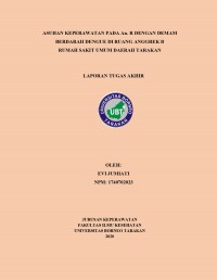 Asuhan Keperawatan Pada An. R Dengan Demam Berdarah Dengue Di Ruang Anggrek B Rumah Sakit Umum Daerah Tarakan