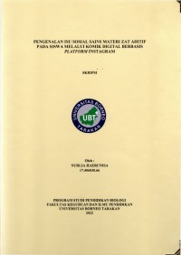 Pengenalan Isu Sosial Sains Materi Zat Aditif Pada Siswa Melalui Komik Digital Berbasis Platform Instagram