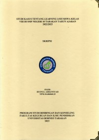 Studi Kasus Tentang Learning Loss Siswa Kelas VIII Di SMP Negeri 10 Tarakan Tahun Ajaran 2022/2023