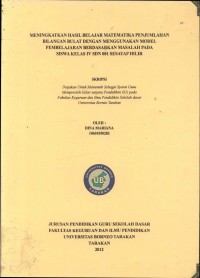 Meningkatkan Hasil Belajar Matematika Penjumlahan Bilangan Bulat Dengan Menggunakan Model Pembelajaran Berdasarkan Masalah Pada Siswa Kelas IV SDN 001 Sesayap Hilir