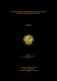 Analisis Kinerja Motor Induksi Tiga Fasa Di PT. Intracawood Manufacturing