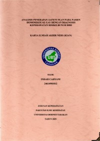 Analisis Penerapan Safety Plan Pada Pasien Homoseksual Gay Dengan Diagnosis Keperawatan Risiko Bunuh Diri