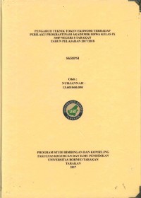 Pengaruh Teknik Token Ekonomi Terhadap Perilaku Prokrastinasi Akademik Siswa Kelas IX SMP Negeri 8 Tarakan Tahun Pelajaran 2017/2018