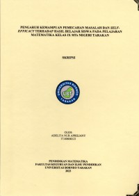 Pengaruh Kemampuan Pemecahan Masalah Dan Self-Efficacy Terhadap Hasil Belajar Siswa Pada Pelajaran Matematika Kelas IX MTs Negeri Tarakan