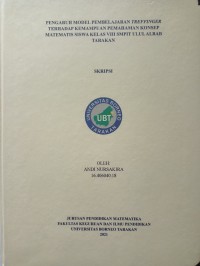 Pengaruh Model Pembelajaran Treffinger Terhadap Kemampuan Pemahaman Konsep Matematis Siswa Kelas VIII SMPIT Ulul Albab Tarakan