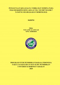Penggunaan Kelas Kata Verba dan Nomina Pada Teks Deskripsi Siswa Kelas VII-C Di SMP Negeri 7 Tanjung Selor (Kajian Morfologi)