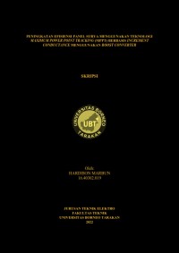 Peningkatan Efisiensi Panel Surya Menggunakan Teknologi Maximum Power Point Tracking (MPPT) Berbasis Increment Conductance Menggunakan Boost Converter