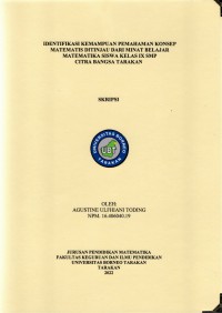 Identifikasi Kemampuan Pemahaman Konsep Matematis Ditinjau Dari Minat Belajar Matematika Siswa Kelas IX SMP Citra Bangsa Tarakan