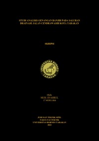 Studi Analisis Genangan Banjir Pada Saluran Drainase Jalan Cendrawasih Kota Tarakan