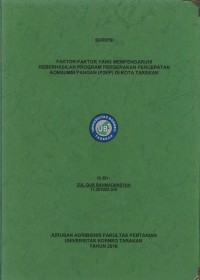 Faktor-Faktor Yang Mempengaruhi Keberhasilan Program Pergerakan Percepatan Konsumsi Pangan (P2KP) Di Kota Tarakan