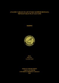 Analisis Variasi Celah Tungku Kompor Biomassa Menggunakan Plat Galvanis