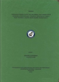 Pengaruh Residu Pupuk NPK Majemuk Yang Diberi Pupuk Kandang Ayam+Biochar Terhadap Serapan N, P, Dan K Pada Tanaman Jagung Manis Musim Tanam Kedua