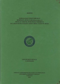 Keragaman Pertumbuhan Beberapa Jenis Padi (Oryza sativa L.) Dengan Teknik Pemupukan Berbeda Di Lahan Rawa Pasang Surut Desa Tanjung Buka