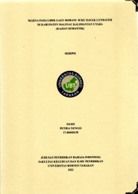 Makna Pada Lirik Lagu Rohani Suku Dayak Lundayeh Di Kabupaten Malinau Kalimantan Utara (Kajian Semantik)