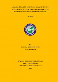 Analisis Pengaruh Defisit Anggaran, Tabungan Masyarakat Dan Jumlah Pegawai Pemerintah Terhadap Utang Luar Negeri Di Indonesia