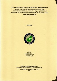 Pengembangan Majalah Biopedia Berdasarkan Penelitian Studi Keanekaragaman Dan Kelimpahan Belalang (Ordo Orthoptera) Di Hutan Penelitian Universitas Borneo Tarakan Sebagai Sumber Belajar