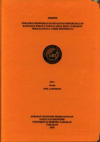 Strategi  Peningkatan  Kualitas  Pengelolaan Kawasan Wisata  Pantai Amal Kota Tarakan Sebagai  Daya  Tarik Ekowisata