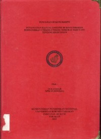 Penanganan Illegal Logging Di Kota Tarakan Berdasarkan Undang Undang Nomor 41 Tahun 1999 Tentang Kehutanan