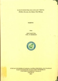 Kajian Semiotika Dalam Lagu Tidung (Bebilin, Bencana, Dan Imbaya Taka Mikang)